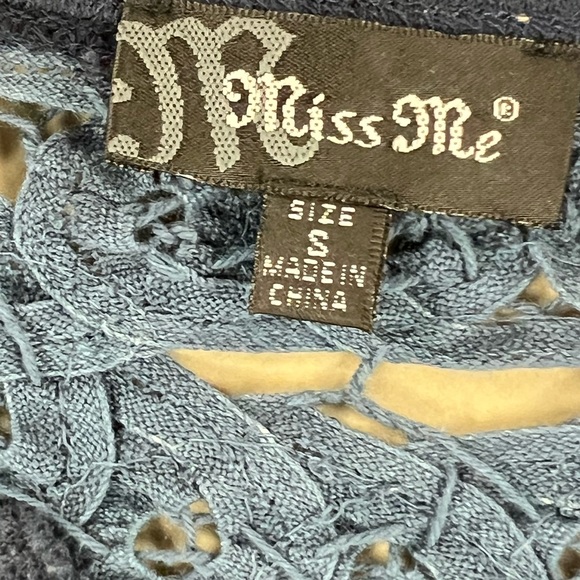 Miss Me Women Button Up Sweater- embellishments- Small - Picture 8 of 9